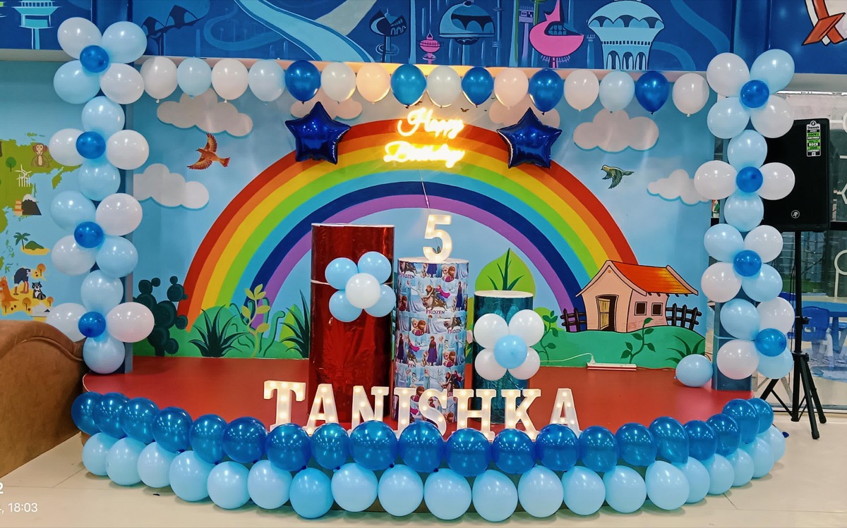 Birthday celebration setup